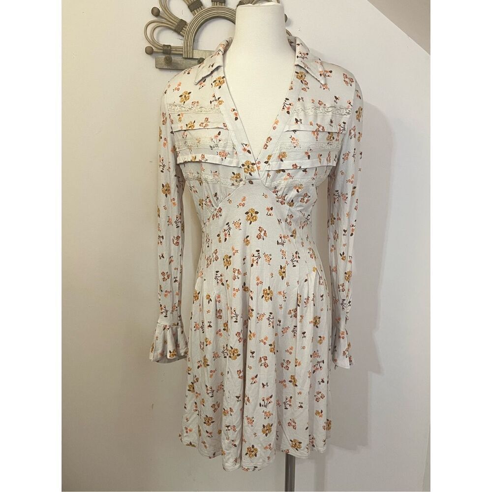 Free People Good Days Mini Dress in Light Combo M